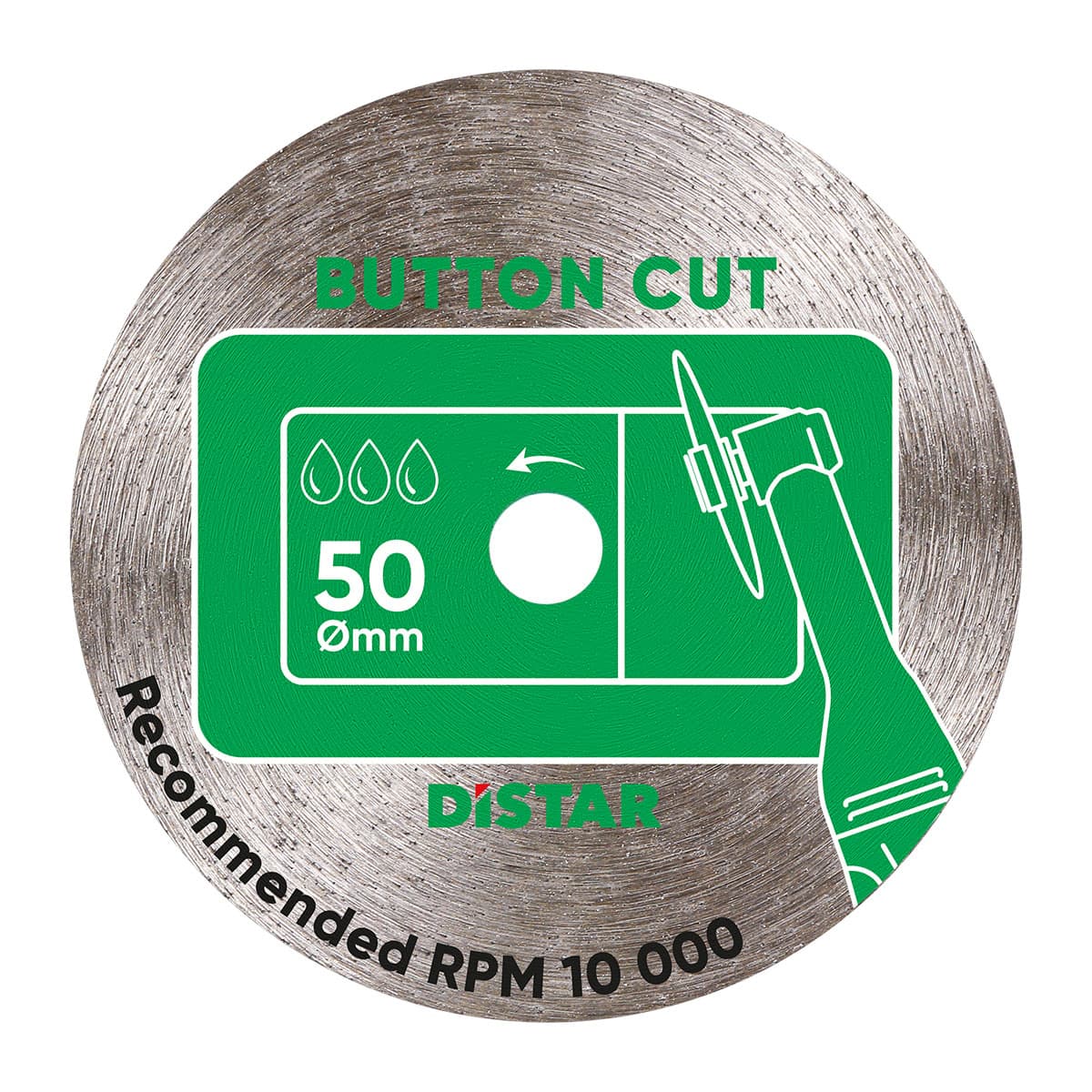 DISTAR Круг алмазний вiдрiзний ButtonCut 50x0,8x5,8H